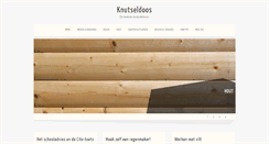 Desktop Screenshot of knutseldoos.nl